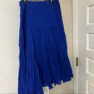 Royal Blue Layered Skirt